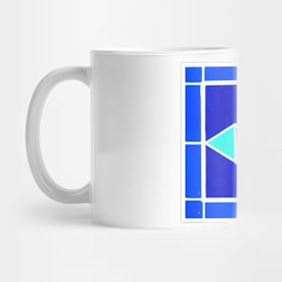 Inverted Stained Glass Crystal Geometric Abstract Acrylic Painting Mug